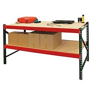 FastRak Heavy Duty Workbench with Bottom Shelf – All Rack Solutions